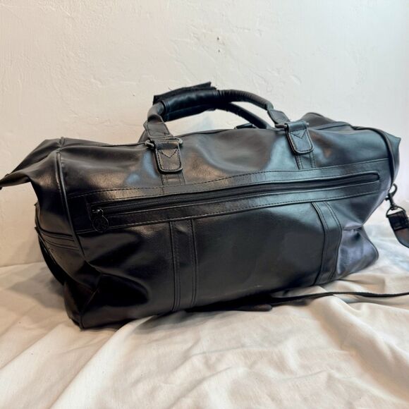 VTG 80s Giorgio Beverly Hills (18X12x9) Vegan Travel Duffle Bag Removable Strap - Picture 6 of 16